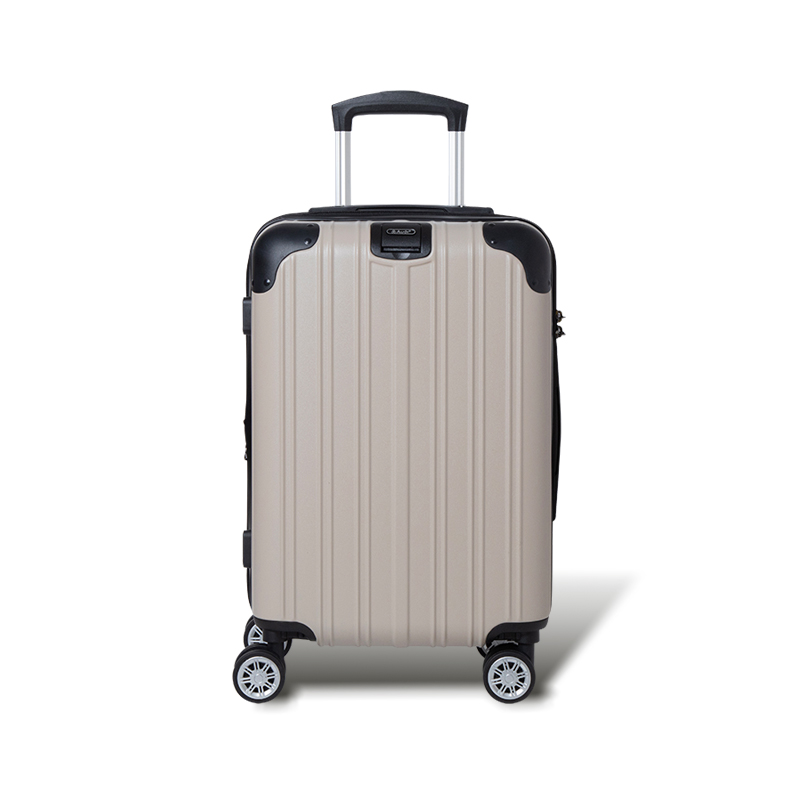 【Alldma鷗德馬】20吋熱銷款拉鏈登機箱Z2S-奶茶(贈保護套C2+B2棋盤束帶+多功能海關鎖), , large