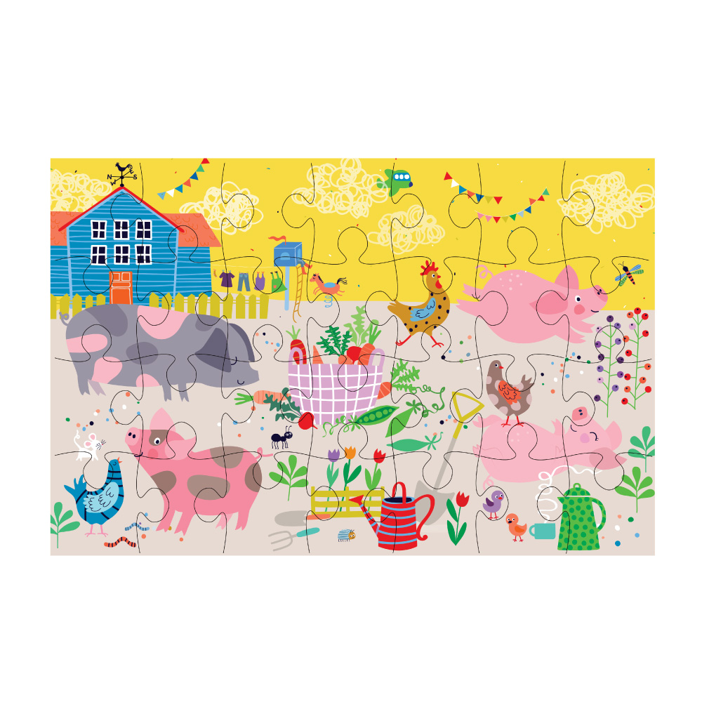 Junior Puzzle Box - Farm, , large