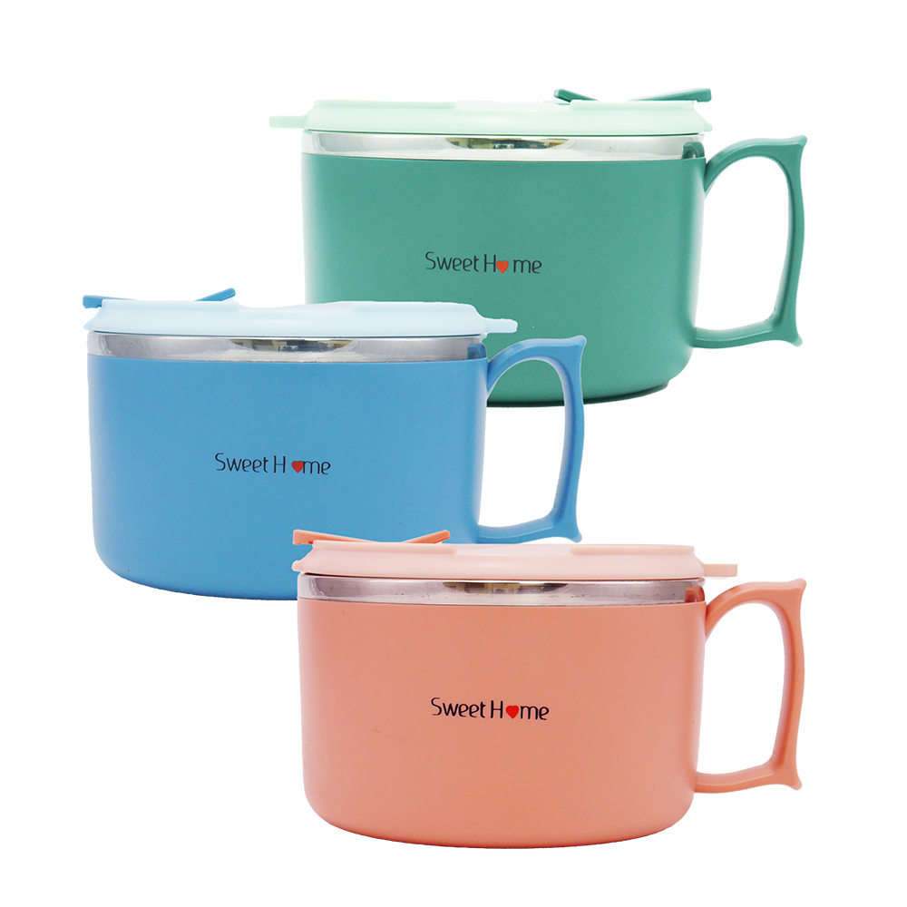 SweetHome XO#304不鏽鋼密封湯碗-1400ml-1入組, , large