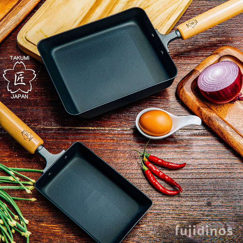 【Japan TAKUMI】Takumi Iron Tamagoyaki Pan &ndash; Medium (Made in Japan), , large