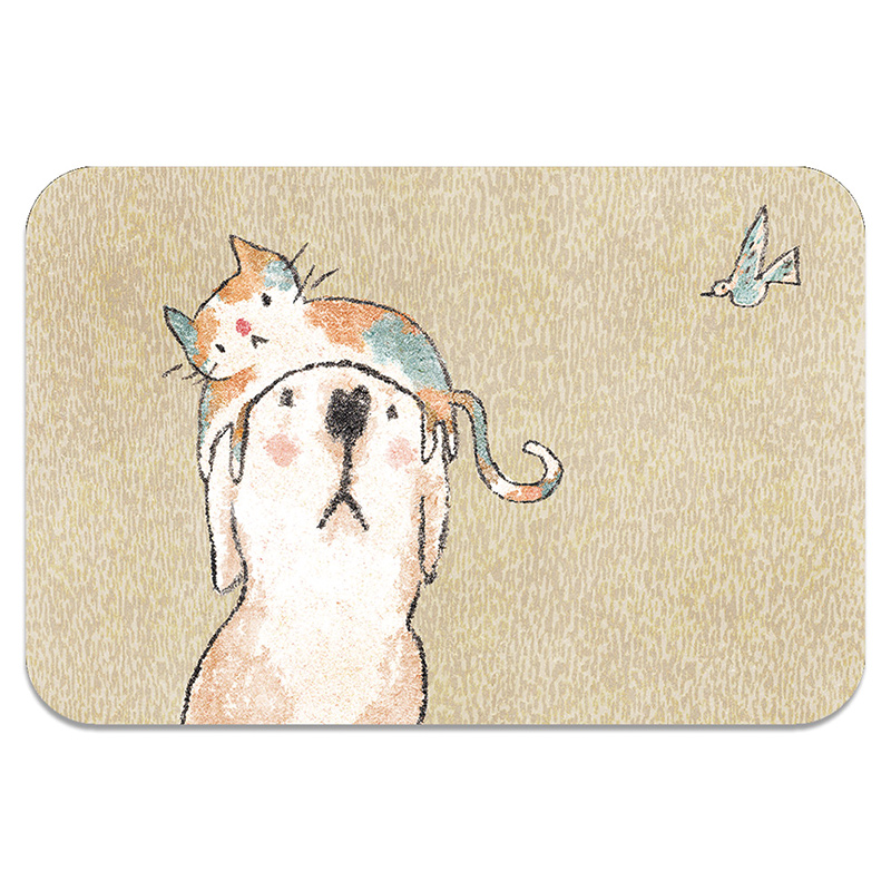 【Monster】 Soft Diatomaceous Earth Absorbent Mat &ndash; DUCKY SHEN Collection (60x41cm) &ndash; Dooggyy Meow, , large