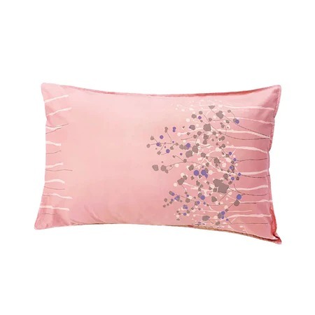 [CINN Far-Infrared] Taiwan‑Made Golden Branch Lilac Pink Pillowcase – Single Piece, , large