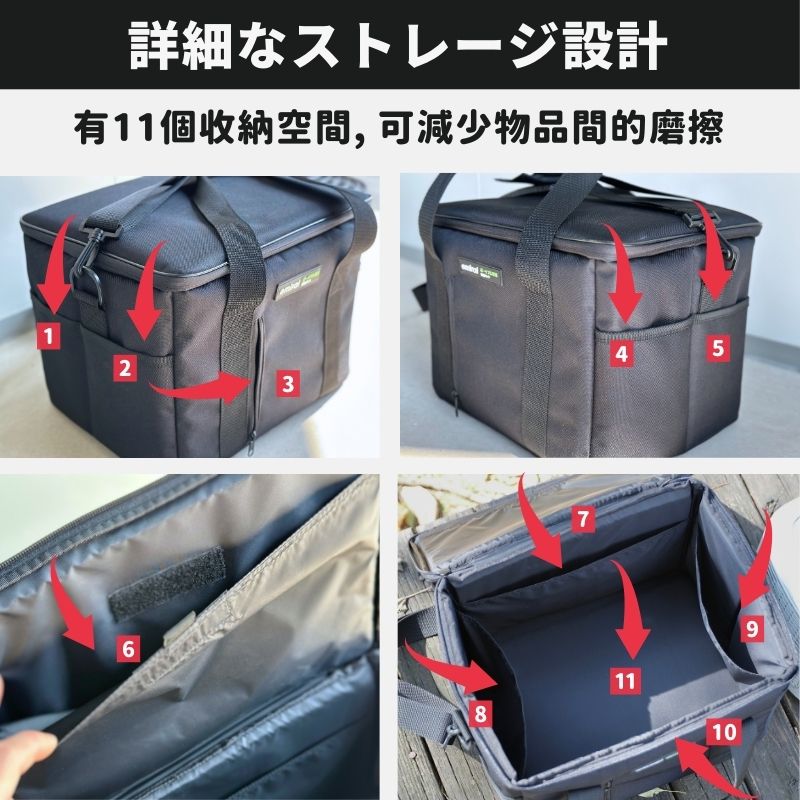 【MIRENEX】emirai BAG-1500P2 EMR1500(X) Next-Generation Portable Power Bank - Dedicated Power Bank Storage Bag, , large