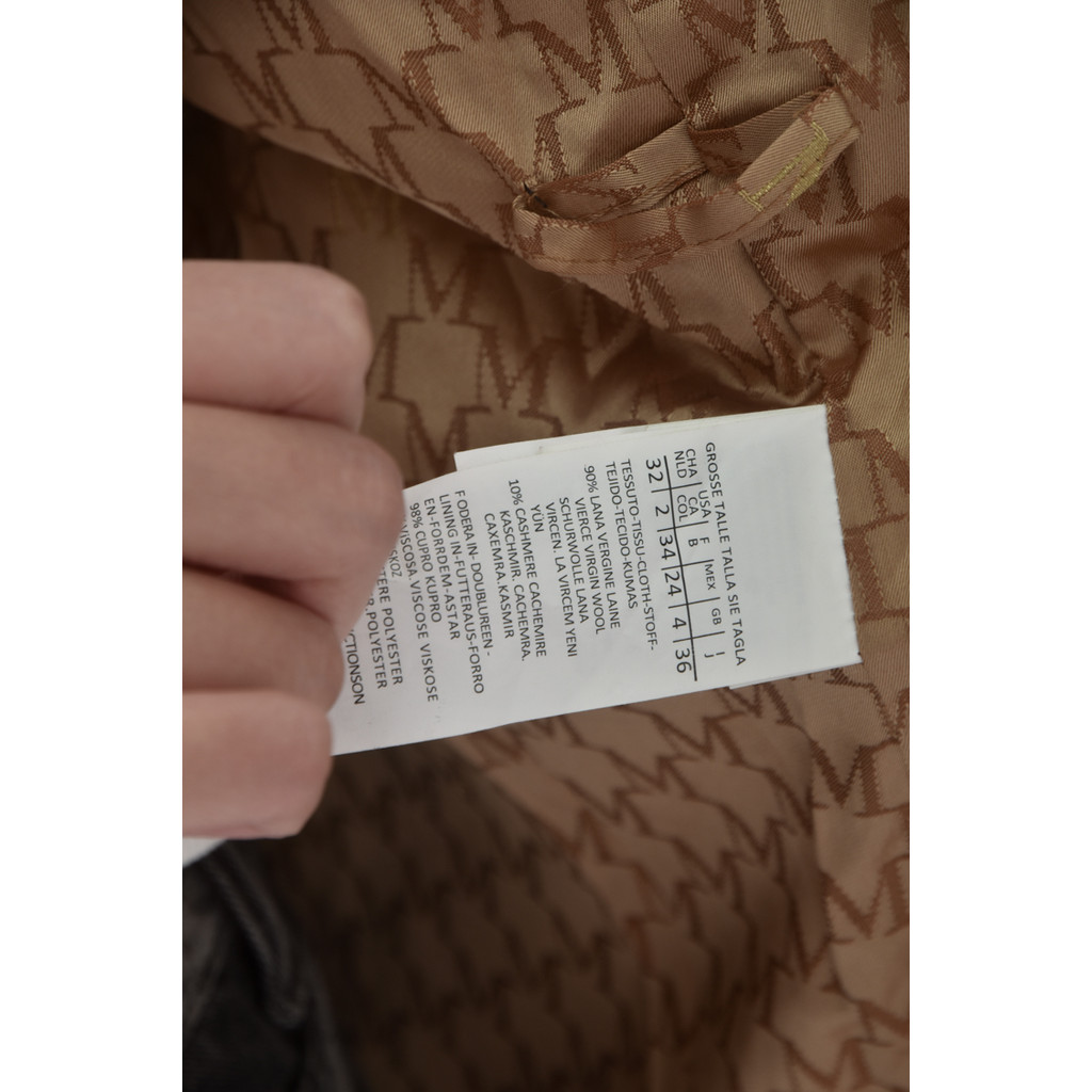 (XL) hand made質感素面杏色綁帶外套二手衣, , large