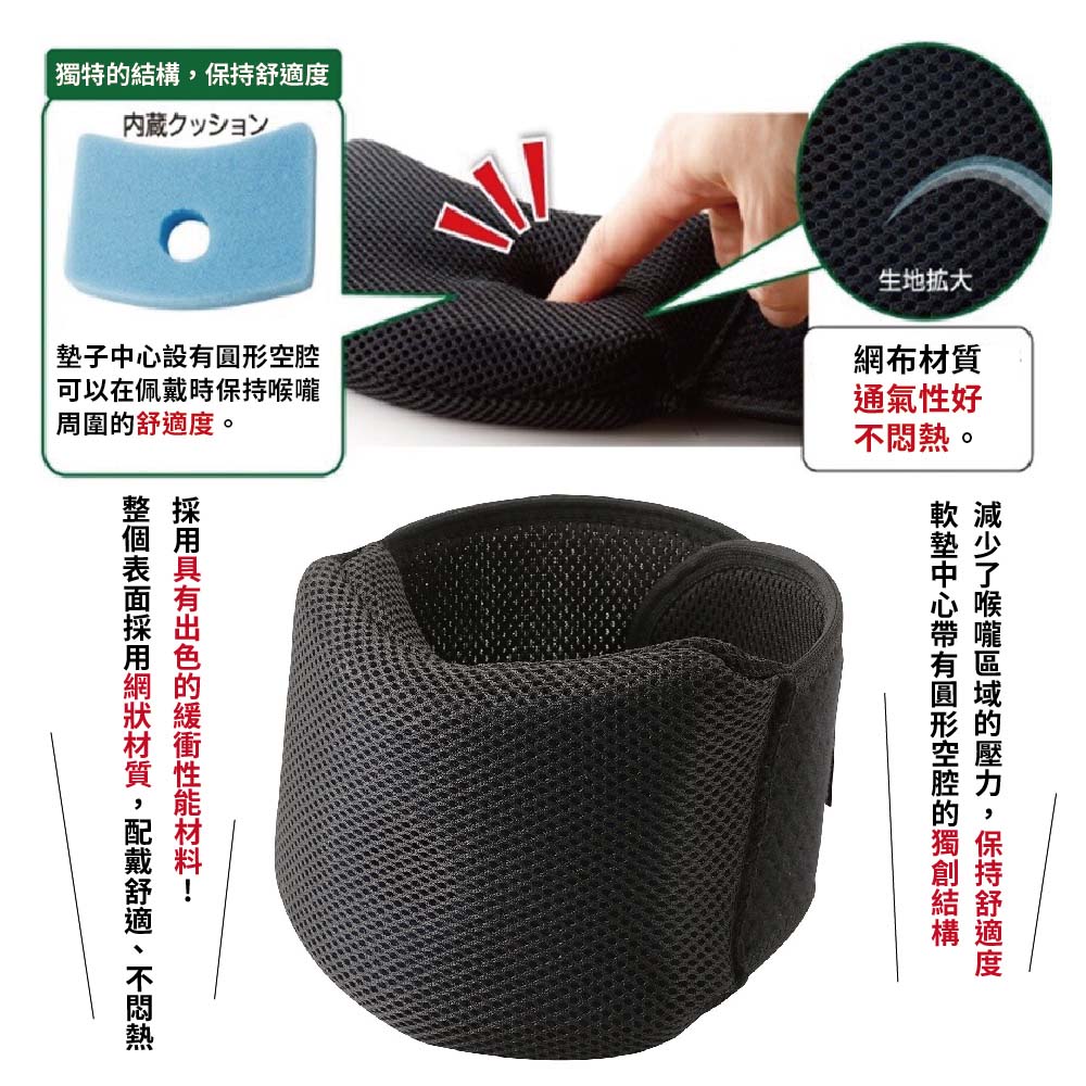 日本製【CERVIN】舒適日常保養頸套, , large