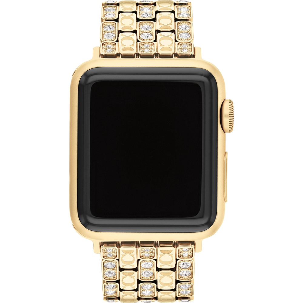 COACH Apple Watch 錶帶 38/40/41mm適用 C字水晶不鏽鋼錶帶 520禮物 送禮(不含手錶), , large