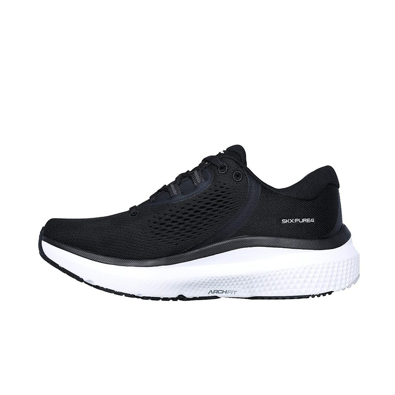 [KIXPRESS]Skechers Go Run Pure 4 男 慢跑鞋 運動 訓練 止滑 支撐 輕量 黑白 [246082BKW], , large