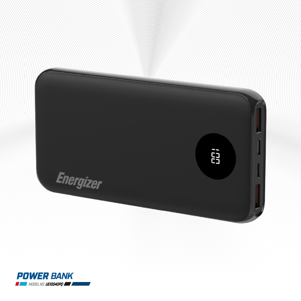 Energizer 勁量 迅閃 UE10040PQ 22.5W 快充 行動電源 黑色 10000mAh 37Wh 國際大廠 總代理公司貨, , large