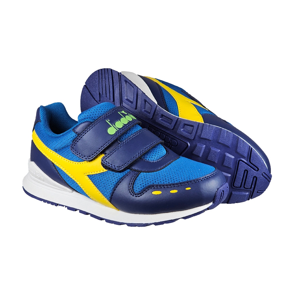 DIADORA迪亞多那 兒童時尚運動鞋 童運動鞋 童鞋 寬楦 透氣 保護後跟 吸震 減壓 健康鞋墊 身高成長 藍 粉, 粉,22, large