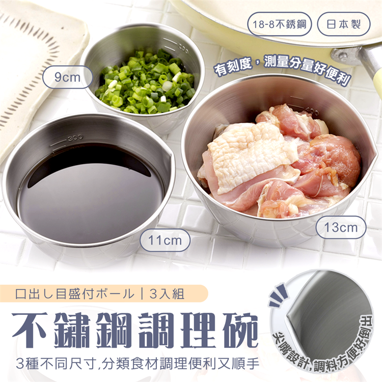 【毓秀堂】下村企販 不鏽鋼調理碗3件組, , large