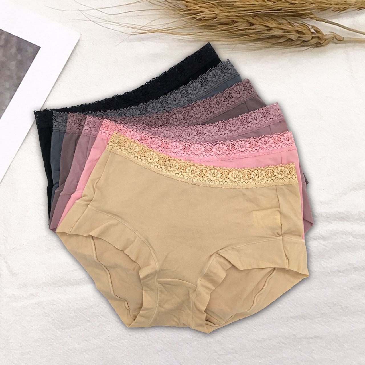 [SHIANEY]Taiwan-Made Tencel Cotton Mid-Rise Women's Panties with Banded Leg Openings / L, , large