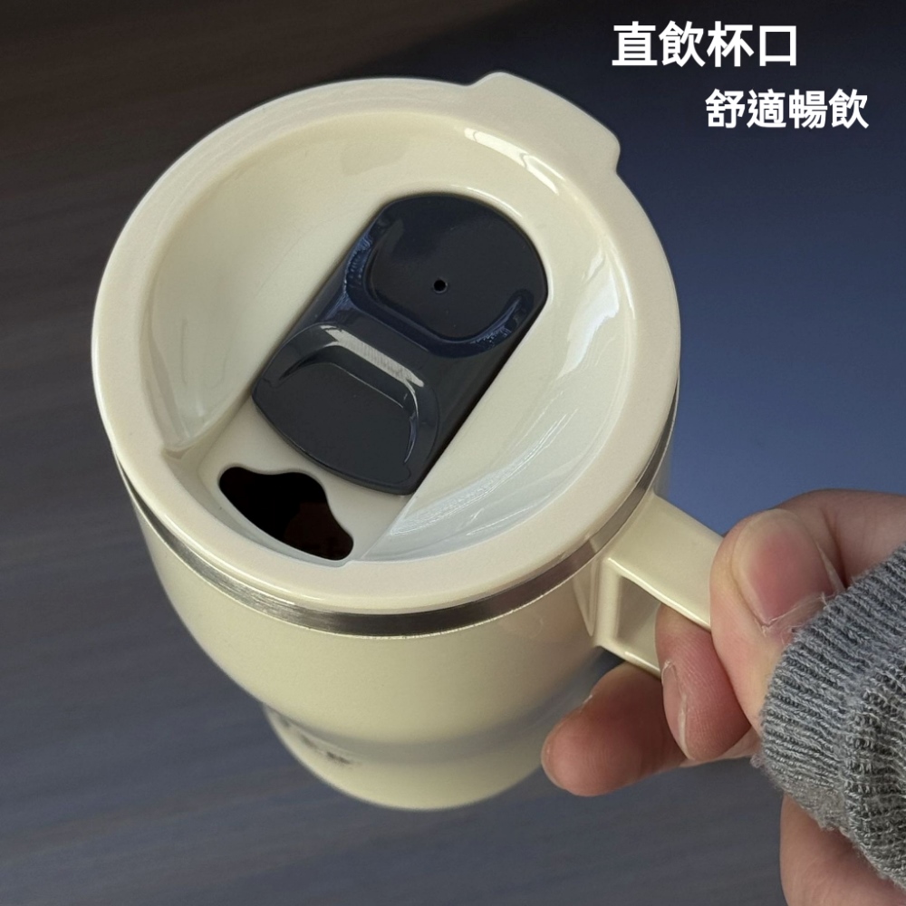 【H&R安室家】TYESO泰碩 推蓋直飲304不鏽鋼馬克杯500ml(H73), , large