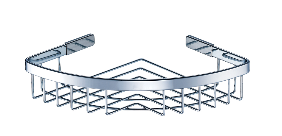 Stainless steel single-layer corner shelf