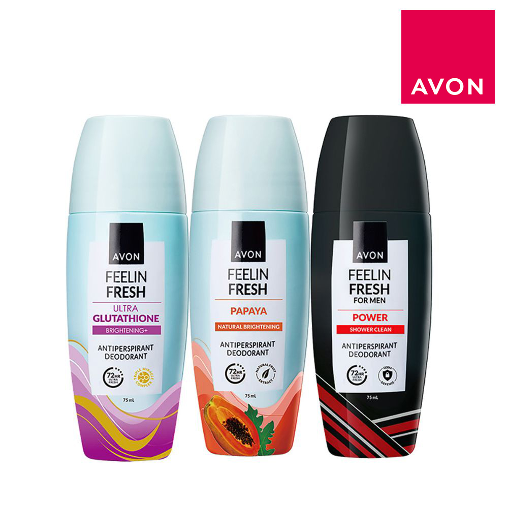 [AVON雅芳]制汗體香劑-美白透亮/勻白嫩膚/乾適防護75ml(三款各一), , large