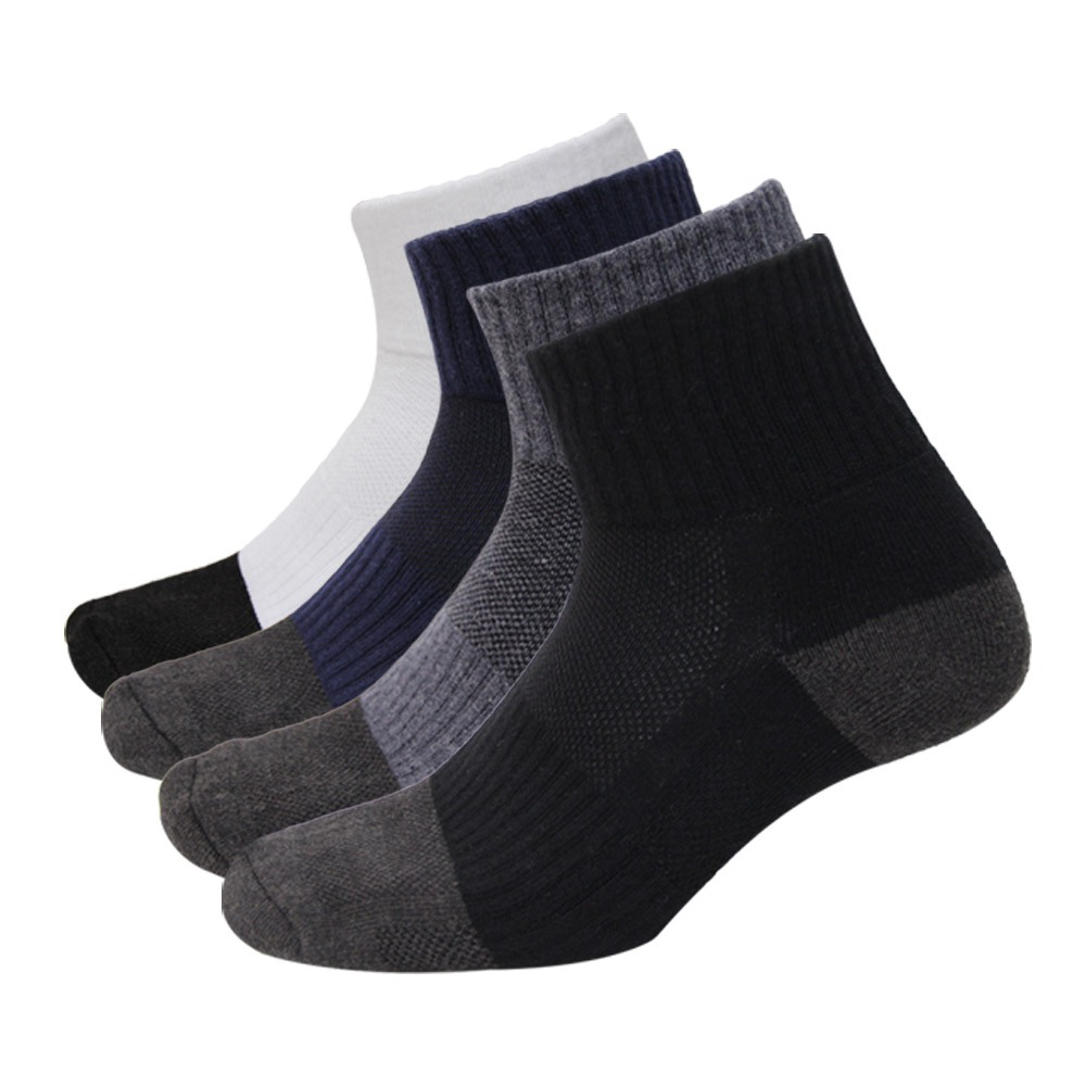 【D&G】乾爽1/2毛巾底男襪<丈青>D510 男襪 短襪 除臭襪, , large