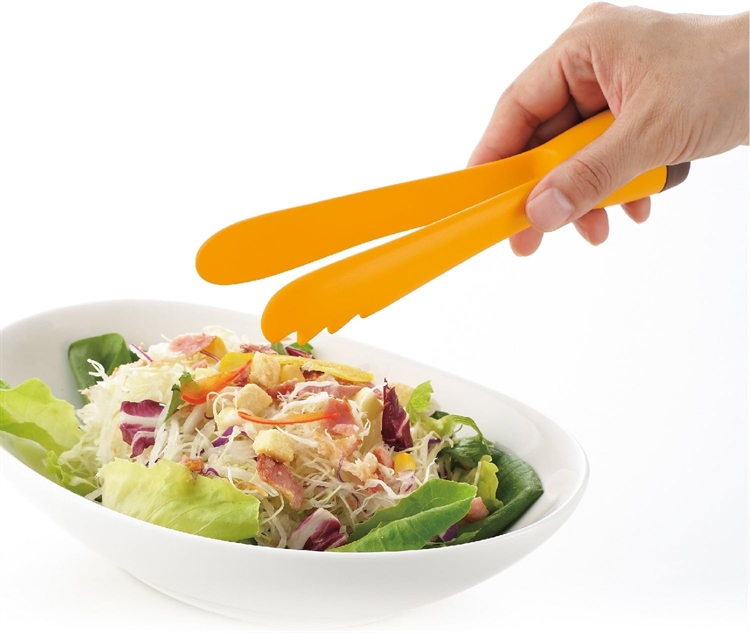 Tumbler Salad Tongs (White), , large