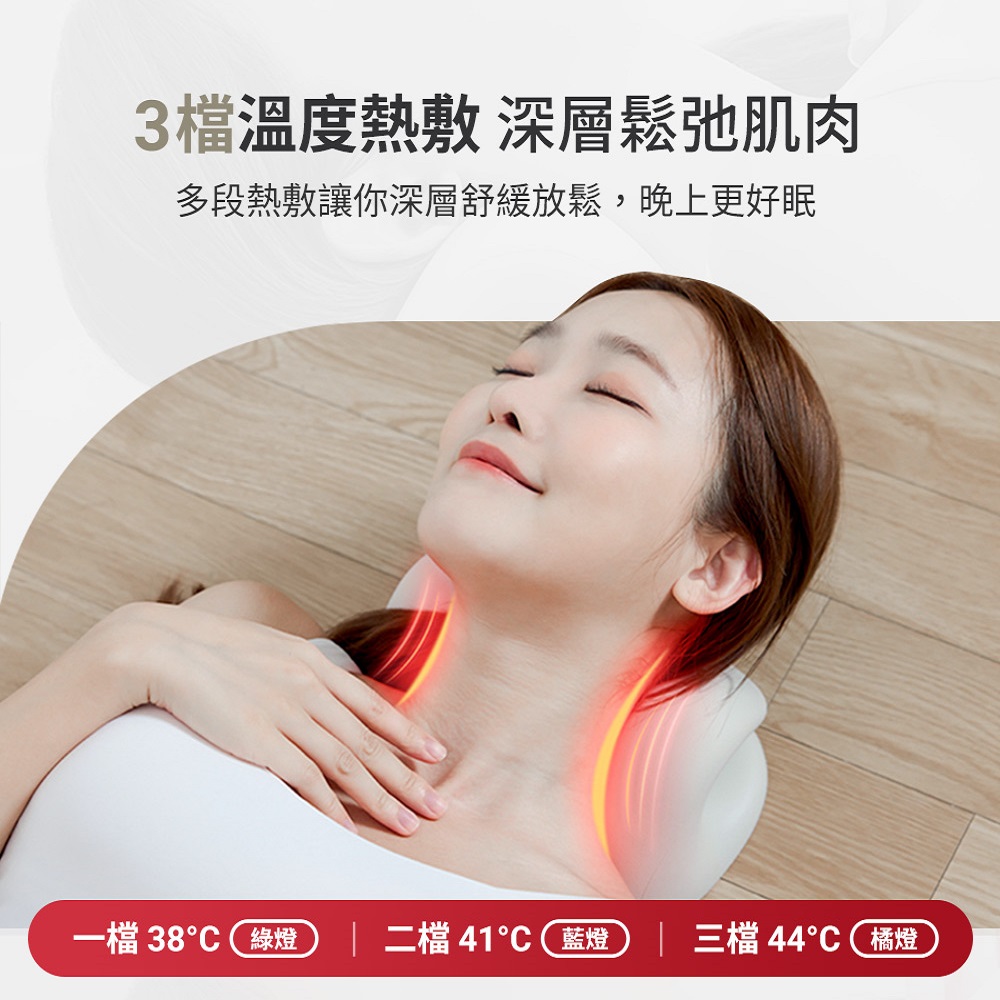 【3ZeBra三隻斑馬】頸椎熱敷牽引枕 白色, 白色, large