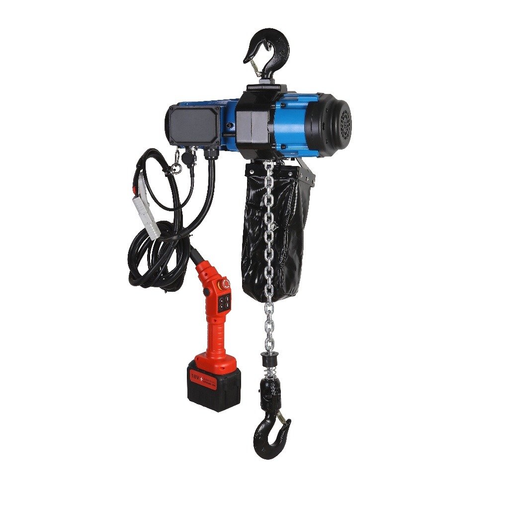 WIN五金 松盈牌 18V充電式電動鍊條吊車<ENH-1000-6M>電動吊車 環鏈吊車 電動絞盤 鍊條吊車 電動吊機 環鏈葫蘆, , large