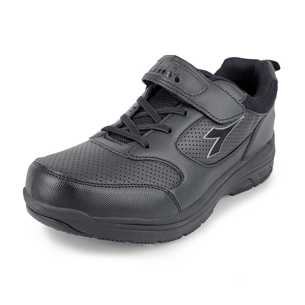 DIADORA迪亞多那 MIT舒壓健走男鞋 男運動鞋 休閒鞋 台灣製 反光 寬楦 透氣 輕量 吸震 減壓 舒壓 防滑 黑, , large