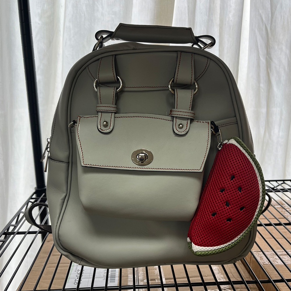 【生活好室】西瓜零錢包 零錢包 購物袋 後背包吊飾 吊飾包包 零錢包掛飾 零錢包吊飾 包包吊飾 吊飾零錢包 立體造型, , large