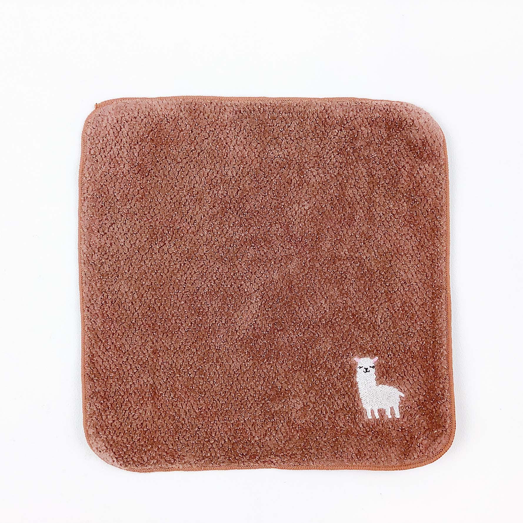 embroidered towel animal alpaca, , large