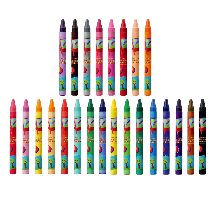 【德國天鵝STABILO】 Yippy-wax 趣味蠟筆 12色(ST2812), , large