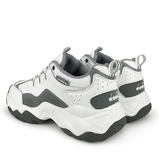 DIADORA迪亞多那 女生活時尚運動鞋 女運動鞋 女鞋 老爹鞋 透氣 保護後跟 Q彈 緩震 護趾 減壓 止滑 灰 粉, 灰, large