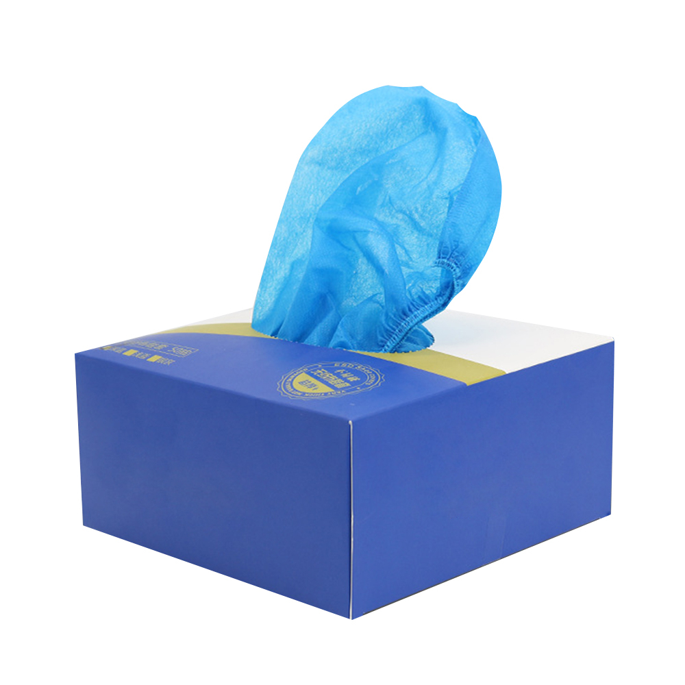 Non-Woven Disposable Shoe Covers - Blue (100pc Pack = 50 Pairs), 藍色, large