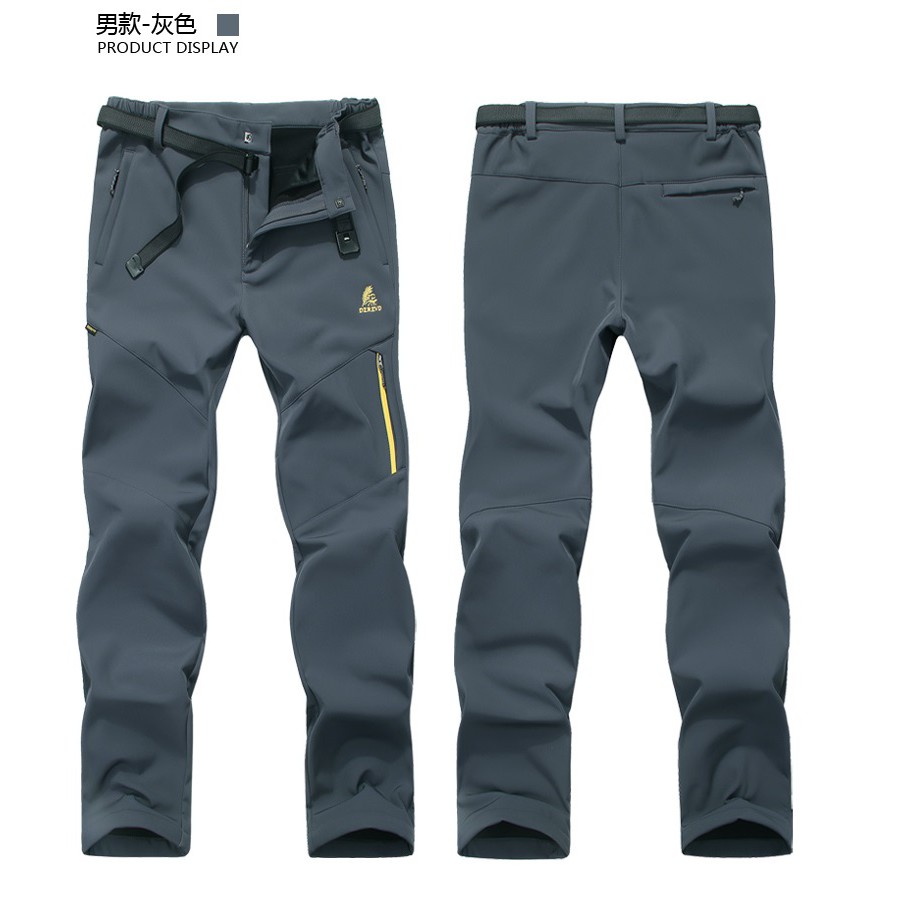 DZRZVD杜戛地【15056男款鯊魚皮防水軟殼褲】【黑色】, , large