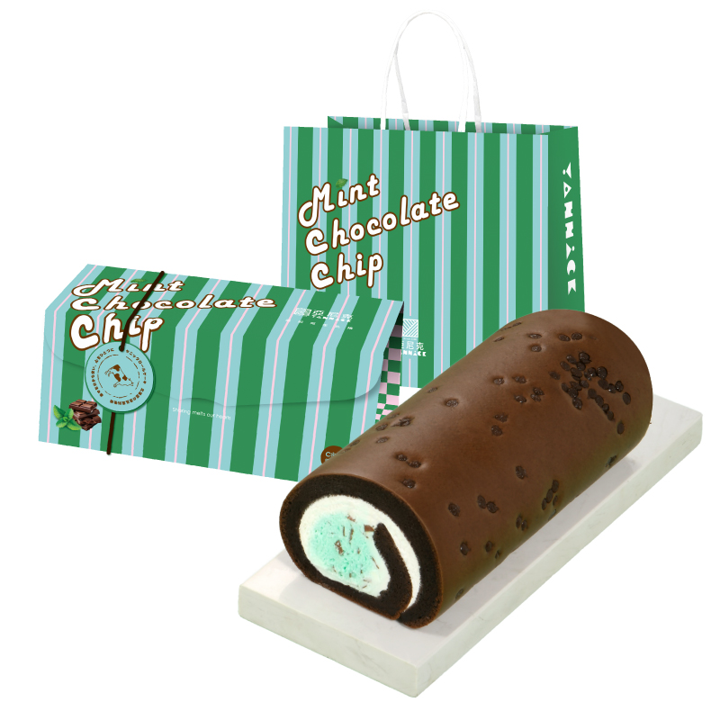【亞尼克菓子工房】預購商品｜薄荷巧克力脆片生乳捲 18CM/條(8/15陸續出貨), , large