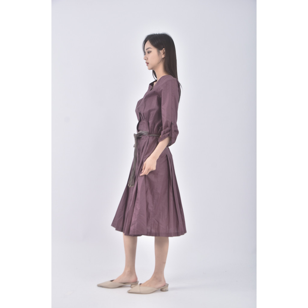 (S) liville棉質紫色洋裝二手衣, , large