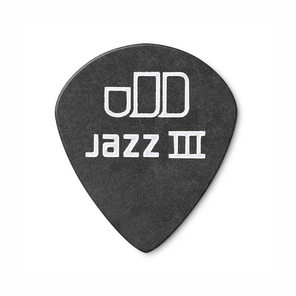 Jim Dunlop Tortex Pitch Black Jazz lll 482R 0.60mm Pick, , large