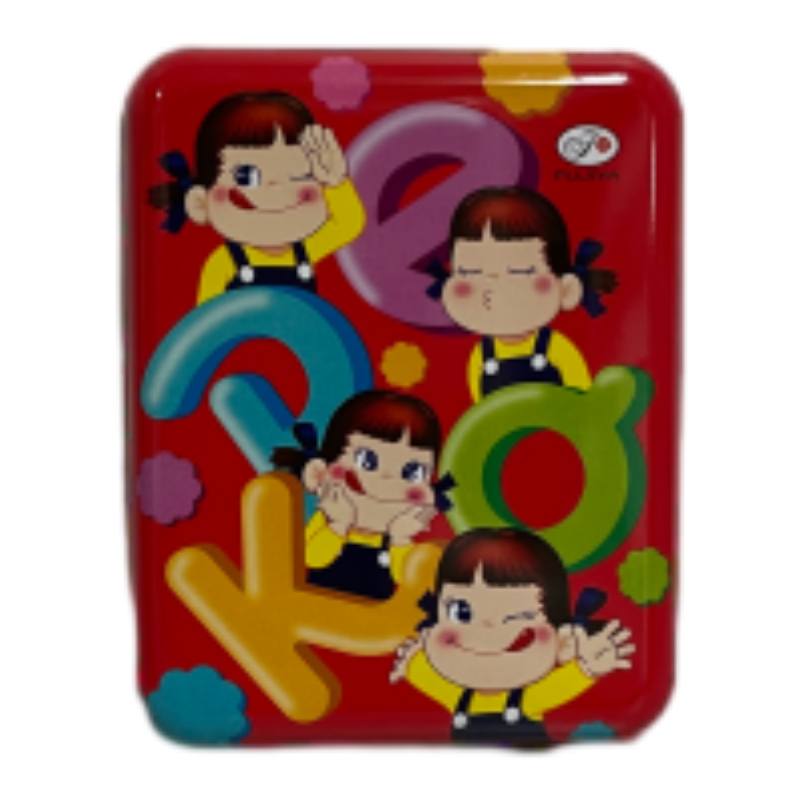 不二家T15方罐-Peko字母紅, , large