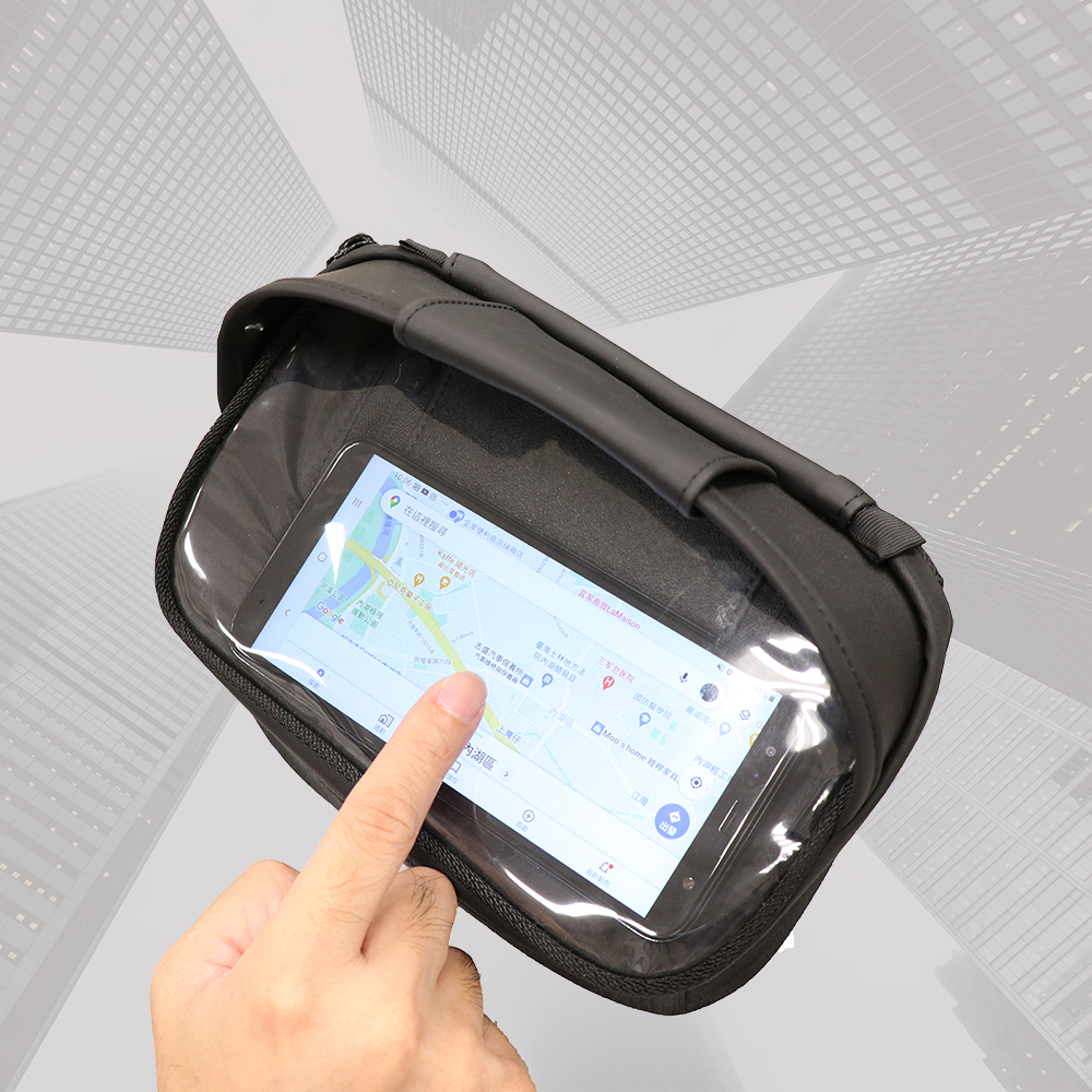 【Niche 樂奇】專利磁扣快取導航包 透明PVC小油箱包+油箱墊  N-19811+N-19103 兩件一組, , large