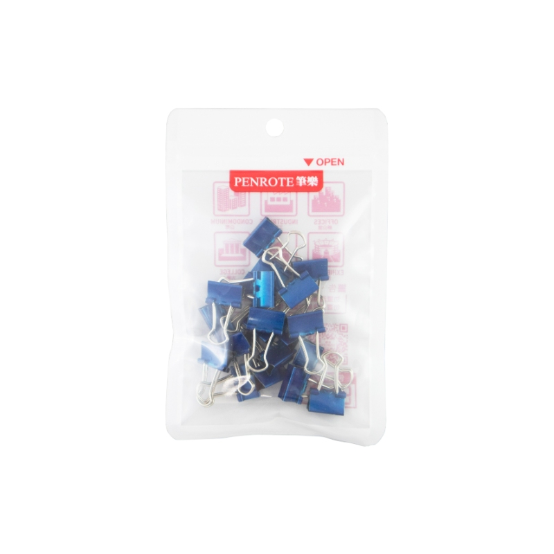 Metallic Blue Binder Clips &ndash; #6, , large