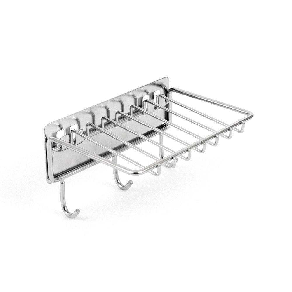 【上手家居】不鏽鋼掛勾肥皂架-銀色(肥皂瀝水架/肥皂盒/浴室肥皂架/香皂盒), , large