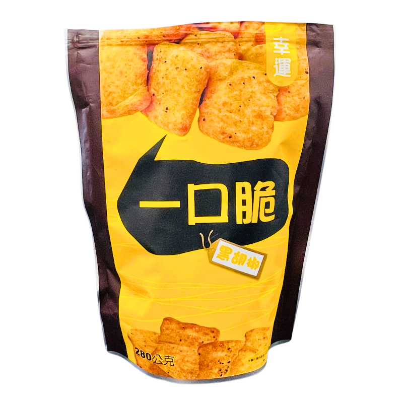 [Hongli] Crunchy Bite Black Pepper Waffle Biscuit 280g, , large