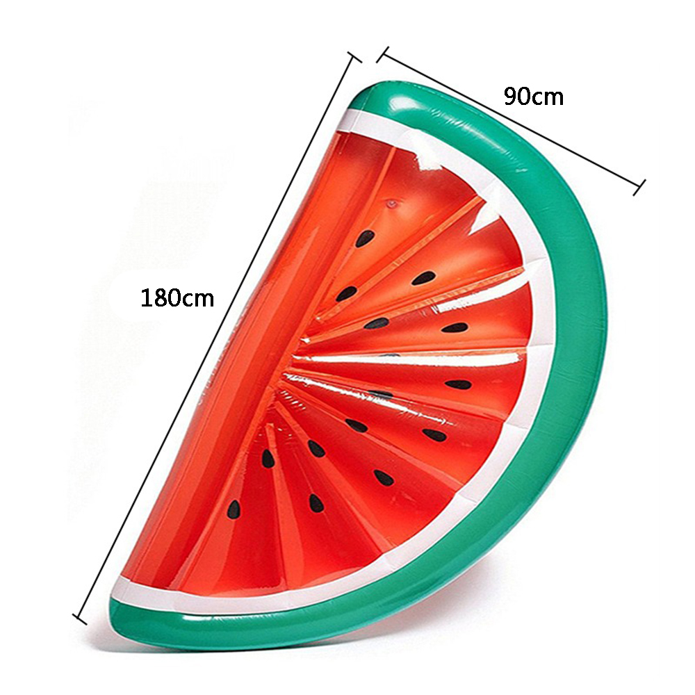 Pineapple and watermelon shaped inflatable swimming rings, floats, floating beds, and other water-themed inflatable mattresses perfect for summer water play and sunbathing., , large