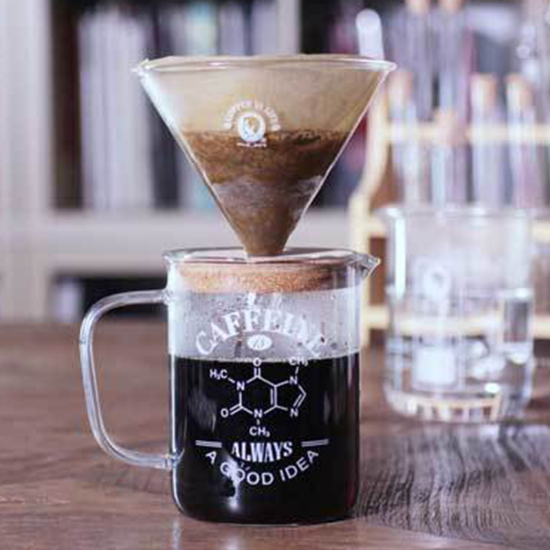 Laboratory Beaker Mug Pour-Over Coffee Set (Beaker + Dripper), , large