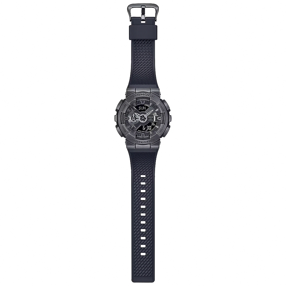 CASIO 卡西歐 G-SHOCK 工業風仿舊金屬雙顯手錶 GM-110VB-1A, , large