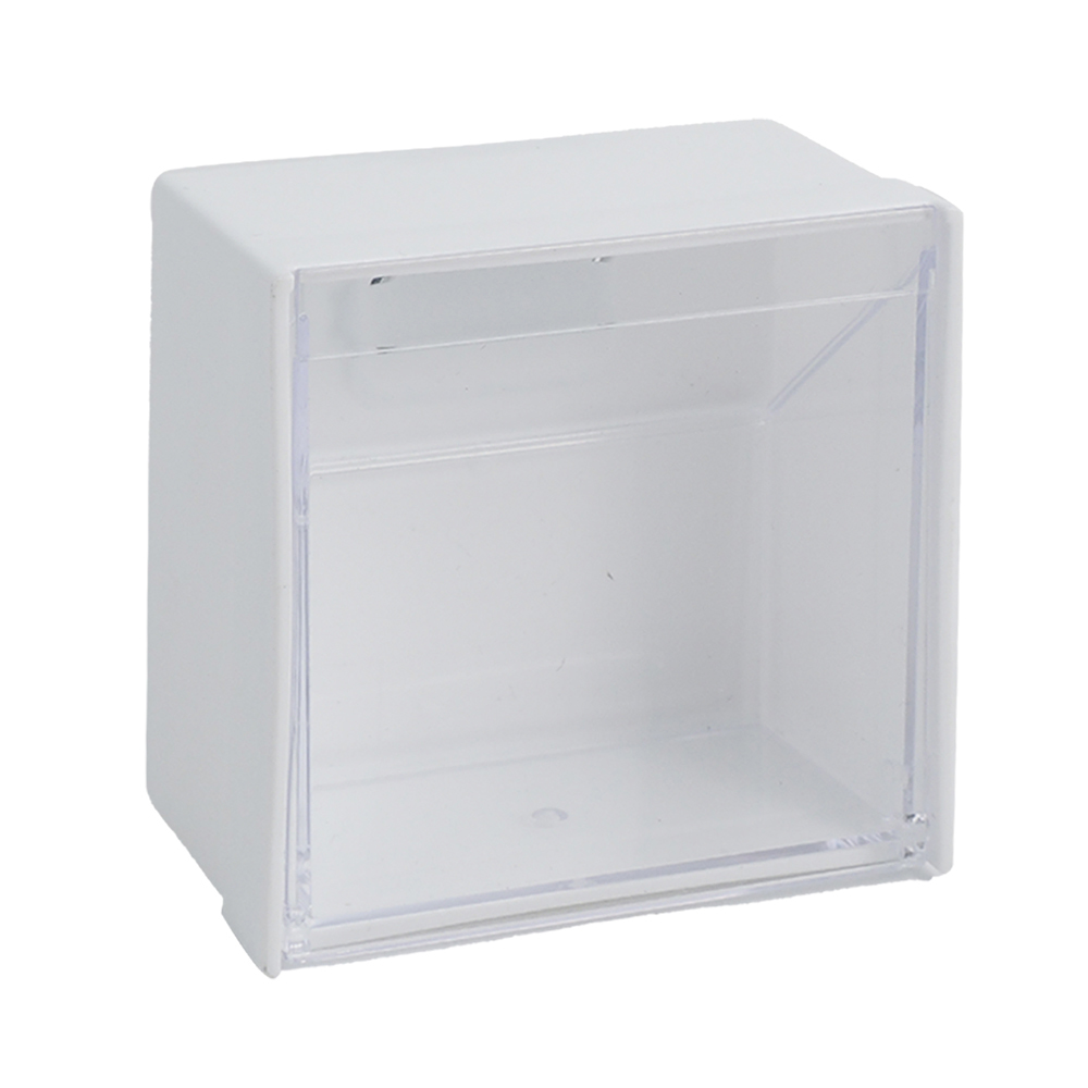 日本製inomata冰箱門邊磁吸式有蓋收納盒-白-3入, , large