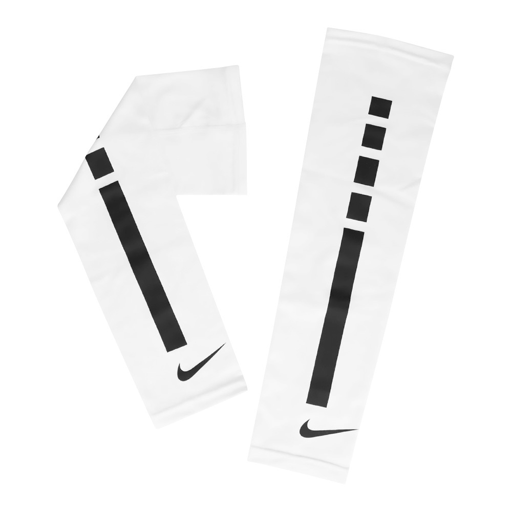 NIKE PRO ELITE 臂套 2.0 單裝入 健身 訓練 戶外運動 簡約 透氣 防曬 抗紫外線 人體工學 黑 白, , large