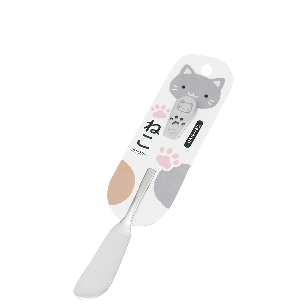 日本製ECHO貓印不鏽鋼奶油刀-6入組, , large