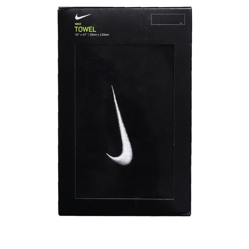 NIKE SOLID CORE長型毛巾120x25cm 運動毛巾 素色 純棉 柔軟 吸水佳 黑 米綠 珊瑚枚粉 灰藍 粉, 粉, large