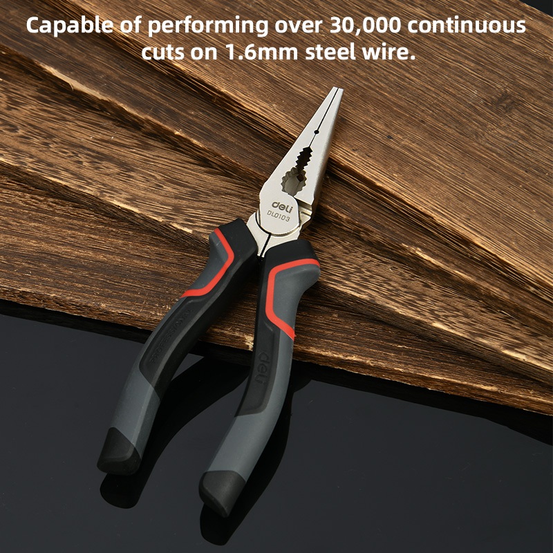 【deli tools】6" Long Nose Pliers PRO Series, , large