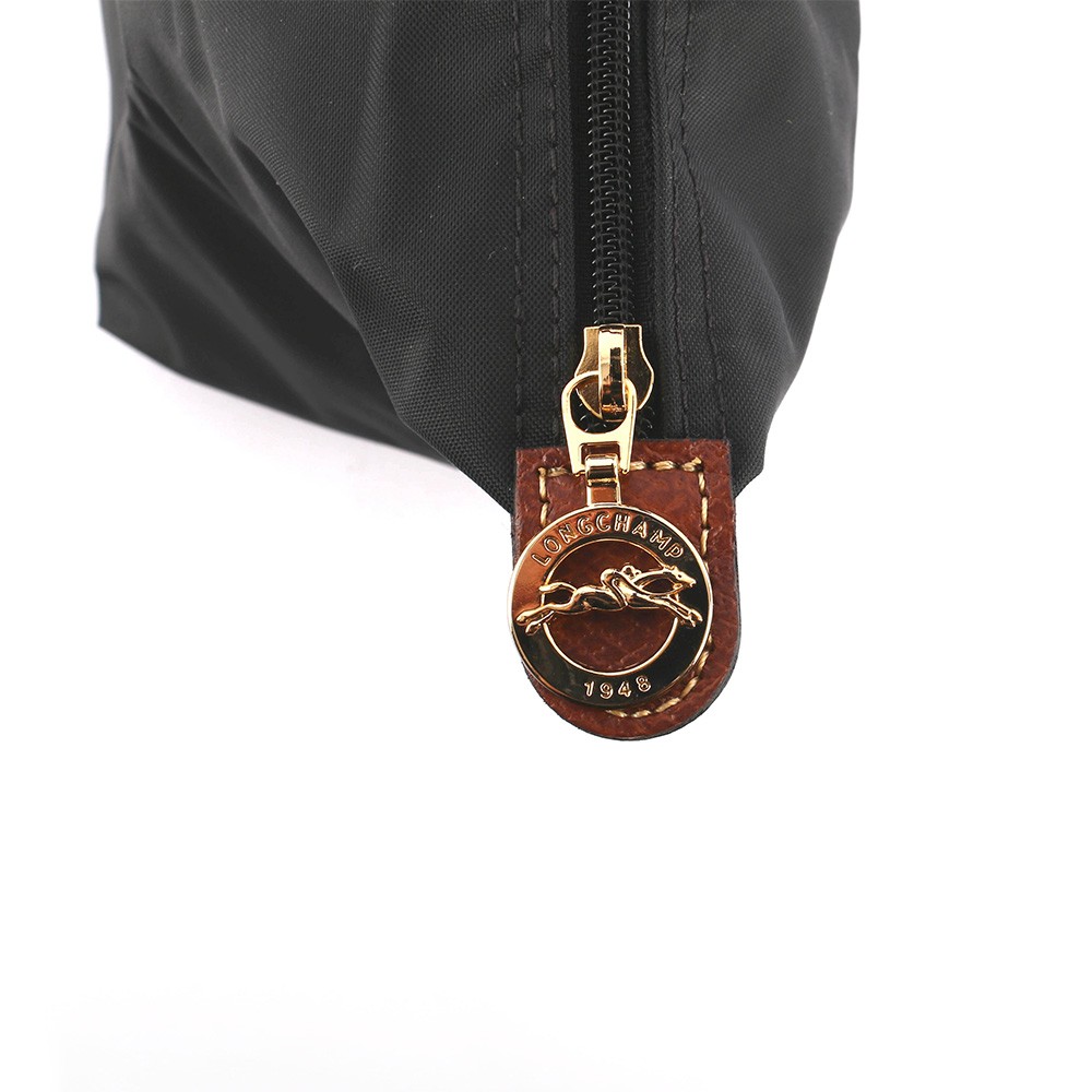 LONGCHAMP S號短把LE PLIAGE摺疊水餃包(黑色), , large