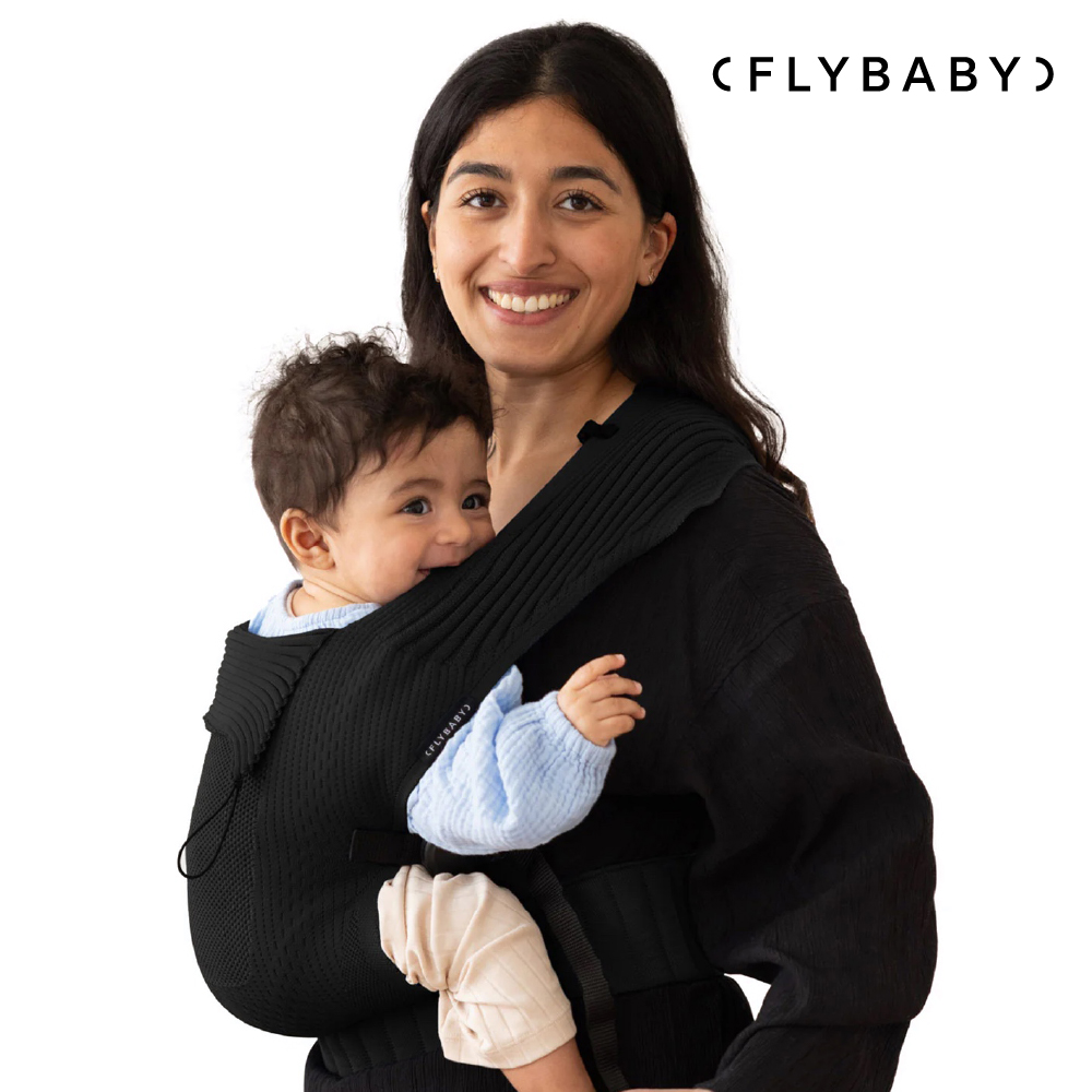 Flybaby 輕便透氣嬰兒揹巾_氣質黑, , large