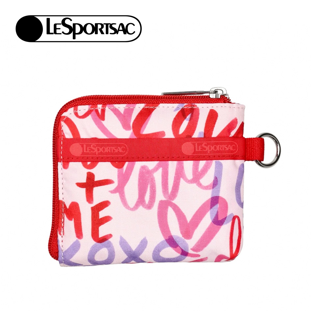 |快速出貨|Lesportsac Slim Wallet 極簡輕薄錢包/ 愛情便條手繪風, , large