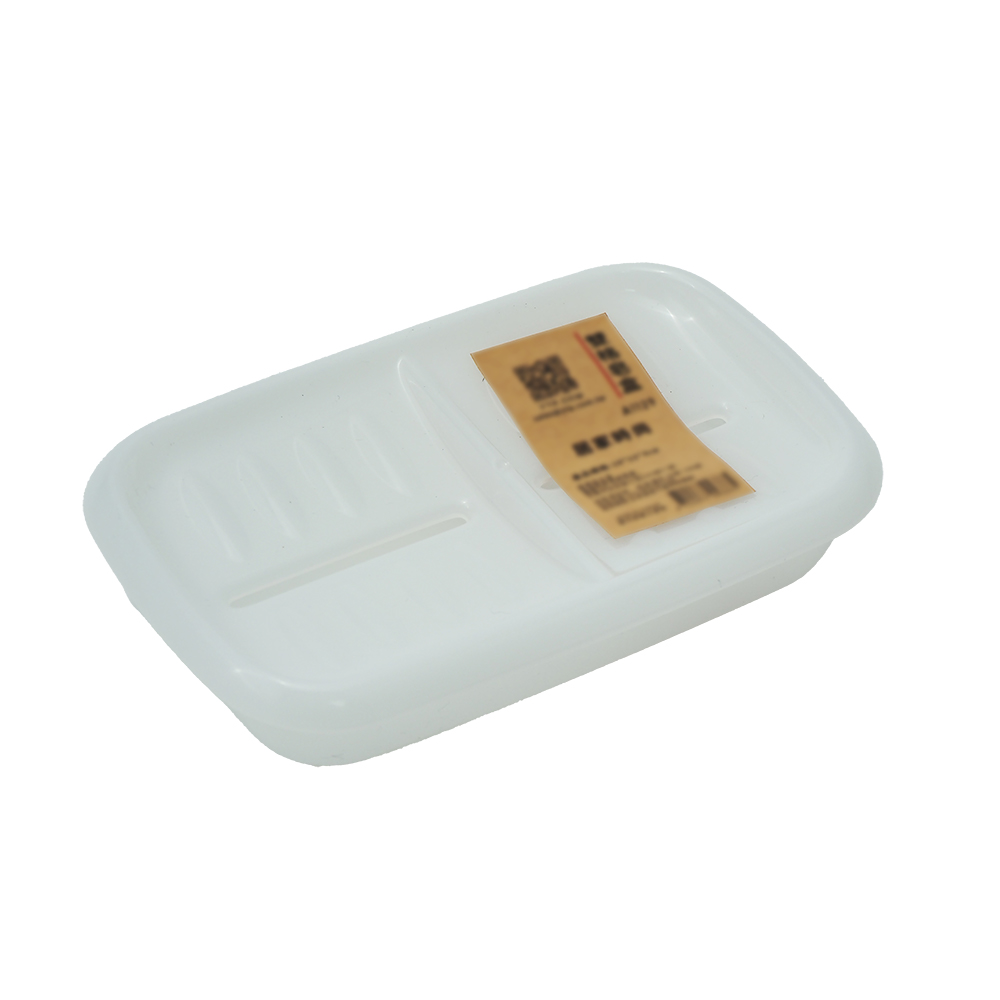 台灣製雙格皂盒-2入, , large