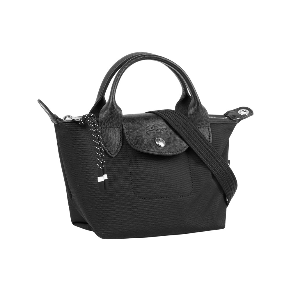 LONGCHAMP LE PLIAGE ENERGY 迷你再生帆布二用包(黑色), , large